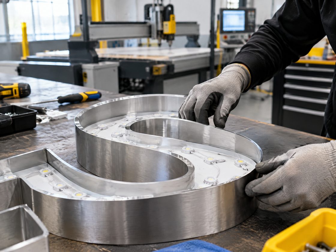Atelier LED Alsace à Ostwald pour la fabrication d’enseignes sur mesure